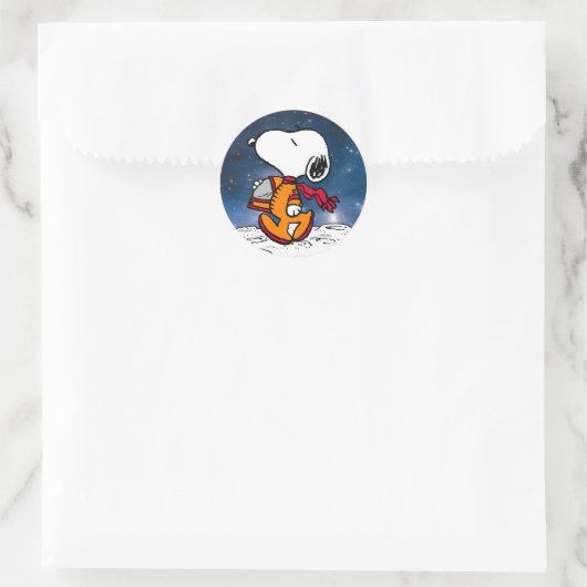 PLATZ | Snoopy Runder Aufkleber (Tasche)
