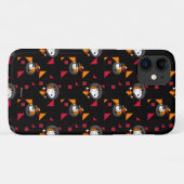 PLATZ | Snoopy Space Anzug Schwarzes Muster Case-Mate iPhone Hülle (Rückseite (Horizontal))