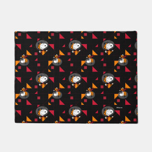 PLATZ Snoopy Space Anzug Schwarzes Muster Fußmatte