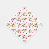 PLATZ | Snoopy Space Anzug Weißes Muster Serviette (Ecke)