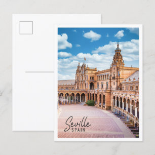 Platz Spanien Sevilla Spanien Postkarte
