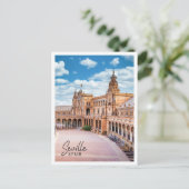 Platz Spanien Sevilla Spanien Postkarte (Stehend Vorderseite)