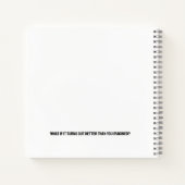 PLATZ. STARTEN. FLIEGEN! Motivierend Minimalistisc Notizblock (Rückseite)