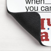 Platz tanzen, warum gehen, wenn Sie Platz tanzen k Mousepad (Ecke)