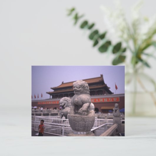 Platz Tianenmen Postkarte (Stehend Vorderseite)