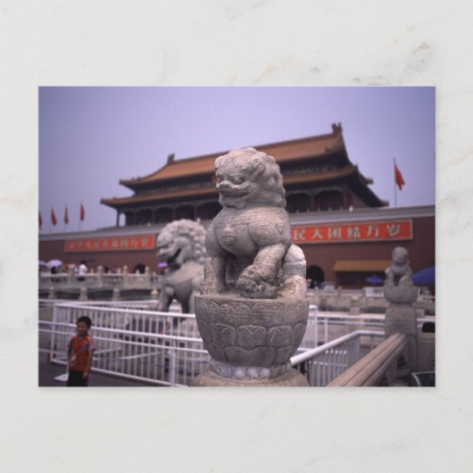 Platz Tianenmen Postkarte (Vorderseite)
