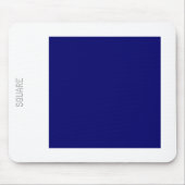 Platz: Tiefe Marine und Weiß Mousepad (Vorne)