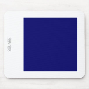 Platz: Tiefe Marine und Weiß Mousepad