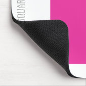 Platz - Tiefe Rose und Weiß Mousepad (Ecke)