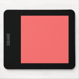 Platz - tropisches Rosa und Schwarz Mousepad