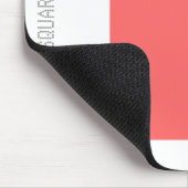 Platz - Tropisches Rosa und Weiß Mousepad (Ecke)