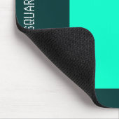 Platz - Türkis und Dk Green Mousepad (Ecke)