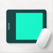 Platz - Türkis und Dk Green Mousepad (Mit Mouse)