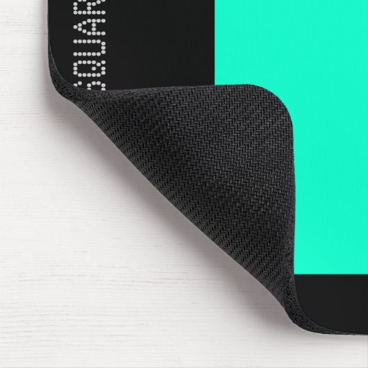 Platz - Türkis und Weiß Mousepad (Ecke)