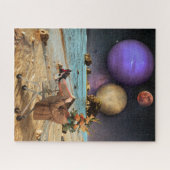 Platz und Blume am Strand Puzzle (Horizontal)