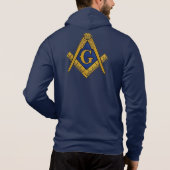 Platz und Compass Freemason Masonry Masonic Hoodie (Rückseite)