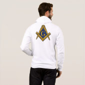 Platz und Compass Freemason Masonry Masonic Hoodie (Schwarz voll)