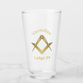 Platz und Kompass Glas (Vorderseite)