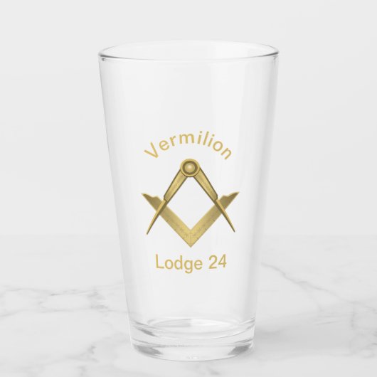 Platz und Kompass Glas (Vorderseite)