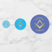 Platz und Kompass Konfetti (Vorderseiten)