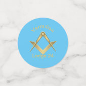 Platz und Kompass Konfetti (Klein Vorderseite)