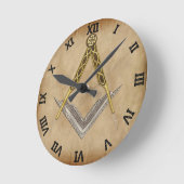 Platz und Kompass mit allen Augen Runde Wanduhr (Winkel)