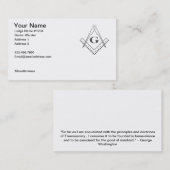 Platz und Kompass mit allen Augen Visitenkarte (Vorne/Hinten)