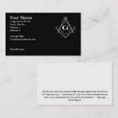 Platz und Kompass mit allen Augen Visitenkarte (Vorne/Hinten)