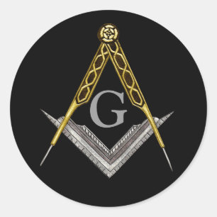 Platz und Kompass mit Blick Runder Aufkleber