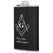 Platz und Kompass mit Inset G Flachmann (Links)