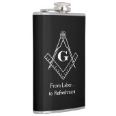 Platz und Kompass mit Inset G Flachmann (Rechts)