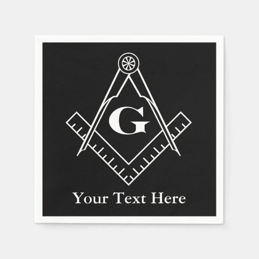 Platz und Kompass mit Inset G Serviette (Vorderseite)