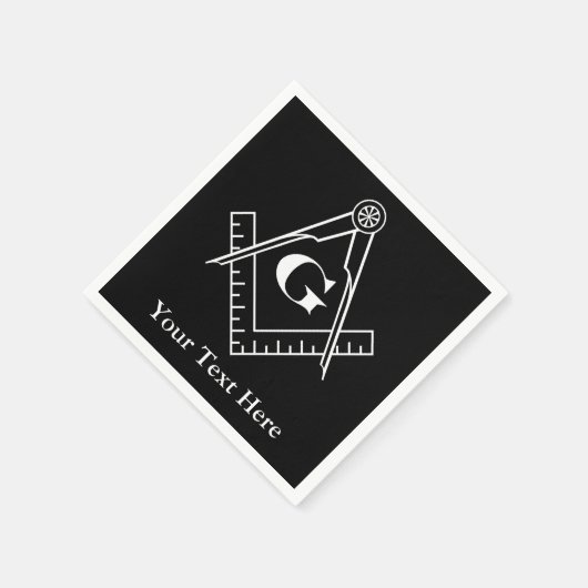 Platz und Kompass mit Inset G Serviette (Ecke)