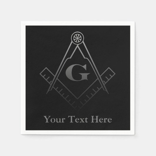 Platz und Kompass mit Inset G Serviette (Vorderseite)