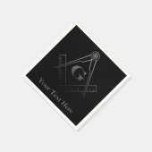 Platz und Kompass mit Inset G Serviette (Ecke)
