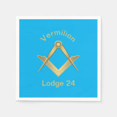 Platz und Kompass Serviette (Vorderseite)