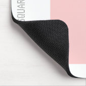 Platz: verblasst in Rosa und Weiß Mousepad (Ecke)