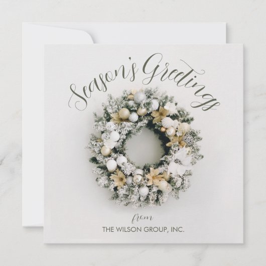 Platz Weihnachtsgeschäft Feiertagskarte (Vorderseite)