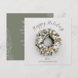 Platz Weihnachtsgeschäft Feiertagskarte