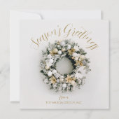 Platz Weihnachtsgeschäft Feiertagskarte (Vorderseite)