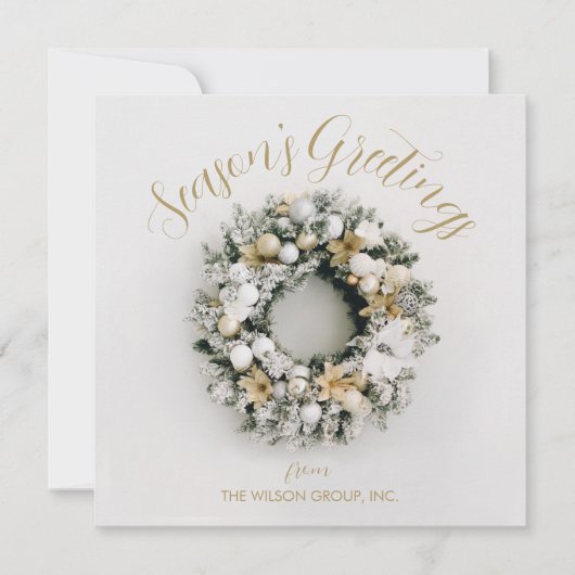 Platz Weihnachtsgeschäft Feiertagskarte (Vorderseite)