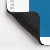 Platz - Wüste Blau und Weiß Mousepad (Ecke)