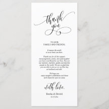 Platz zum Abendessen dank Kalligraphie Karten