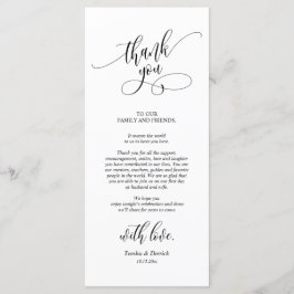 Platz zum Abendessen dank Kalligraphie Karten