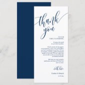 Platz zum Abendessen dank Kalligraphie Karten (Vorne/Hinten)