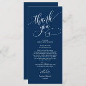 Platz zum Abendessen dank Kalligraphie Karten (Vorne/Hinten)