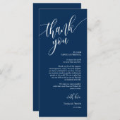 Platz zum Abendessen dank Kalligraphie Karten (Vorne/Hinten)