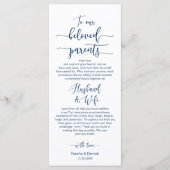 Platz zum Abendessen, danke, navy Blue, Card Programm (Vorderseite)