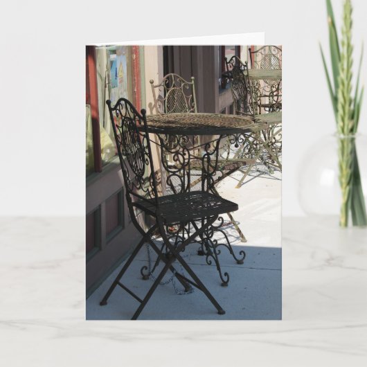 Platz zum Sitzen Karte (Vorderseite)