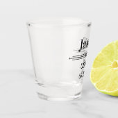 Platzanweiser Personalisiert Schnapsglas (Links)
